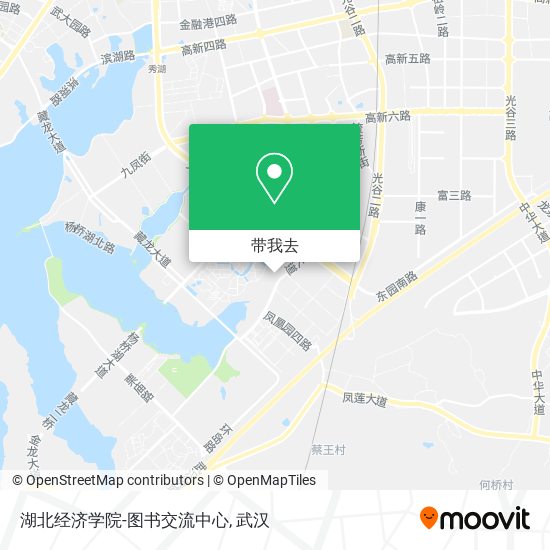湖北经济学院-图书交流中心地图