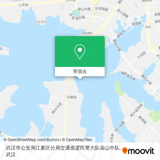 武汉市公安局江夏区分局交通巡逻民警大队庙山中队地图