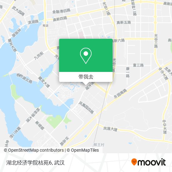 湖北经济学院桔苑6地图