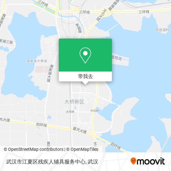 武汉市江夏区残疾人辅具服务中心地图
