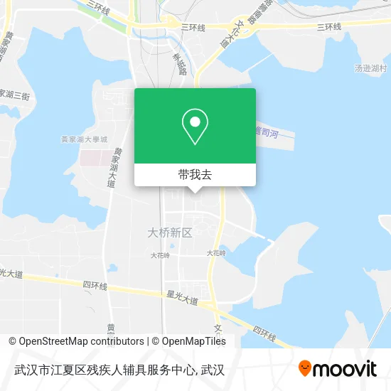 武汉市江夏区残疾人辅具服务中心地图