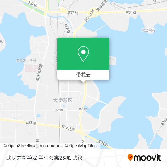 武汉东湖学院-学生公寓25栋地图