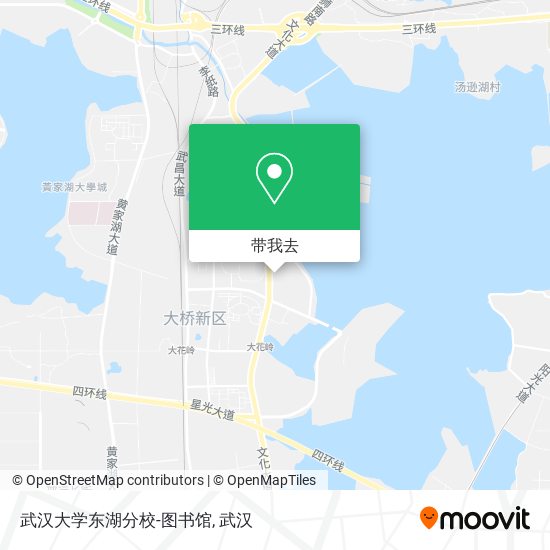 武汉大学东湖分校-图书馆地图