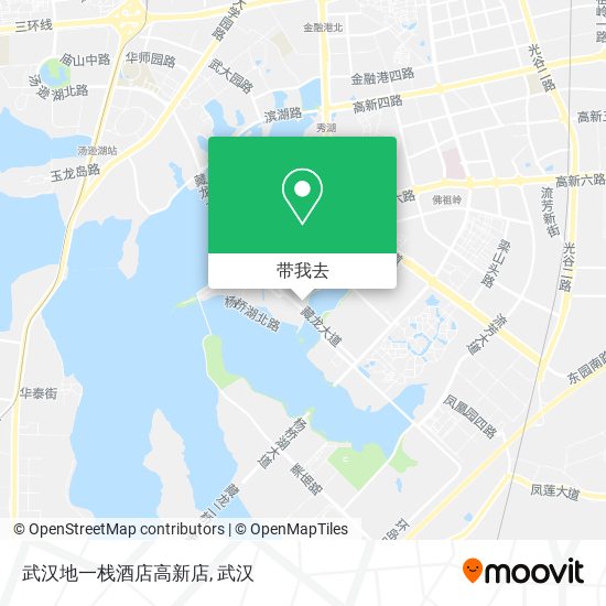 武汉地一栈酒店高新店地图