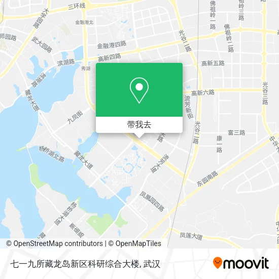 七一九所藏龙岛新区科研综合大楼地图