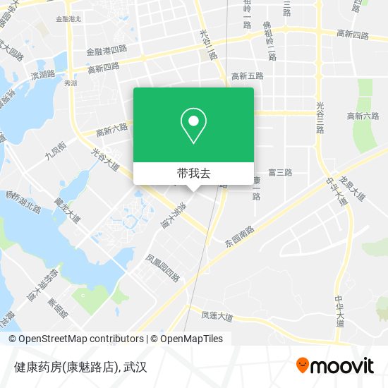 健康药房(康魅路店)地图