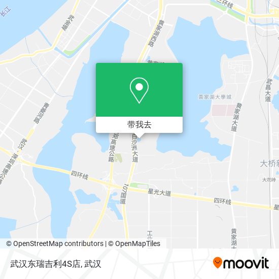 武汉东瑞吉利4S店地图