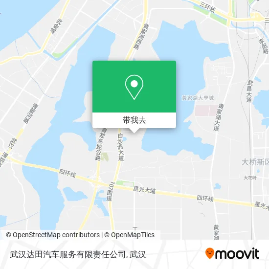武汉达田汽车服务有限责任公司地图