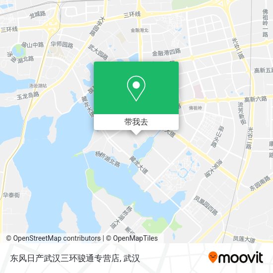 东风日产武汉三环骏通专营店地图
