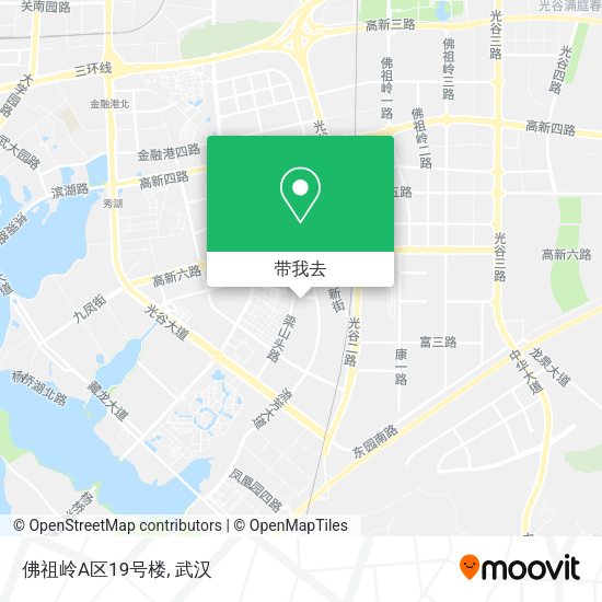 佛祖岭A区19号楼地图