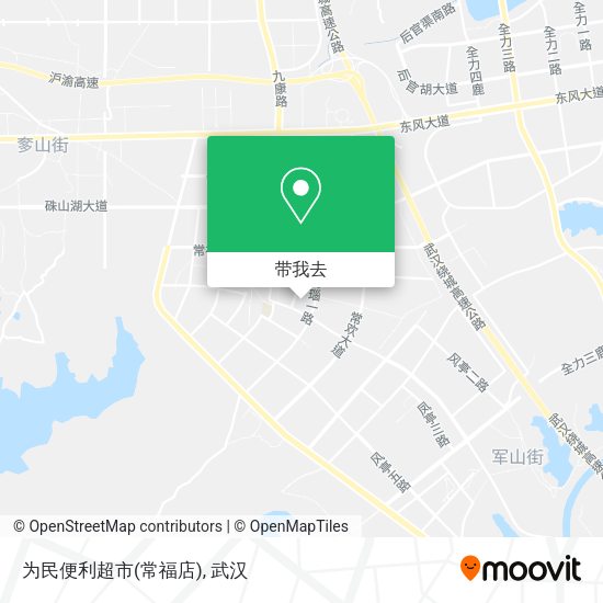 为民便利超市(常福店)地图