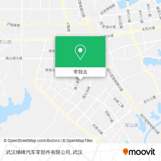 武汉继峰汽车零部件有限公司地图