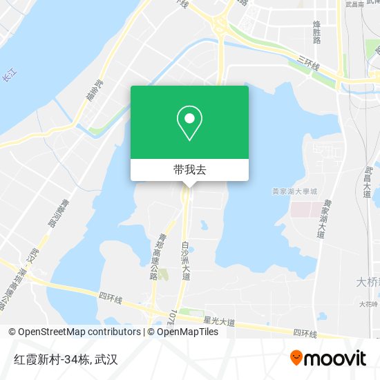 红霞新村-34栋地图