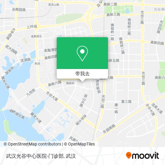 武汉光谷中心医院-门诊部地图