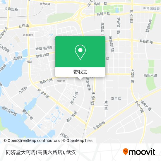 同济堂大药房(高新六路店)地图