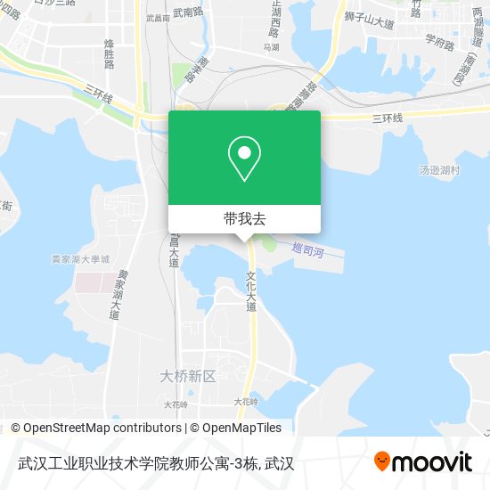 武汉工业职业技术学院教师公寓-3栋地图