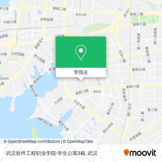 武汉软件工程职业学院-学生公寓3栋地图