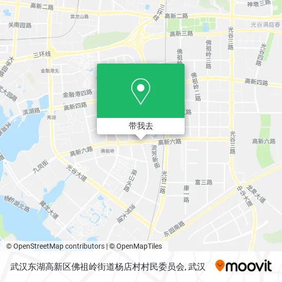武汉东湖高新区佛祖岭街道杨店村村民委员会地图