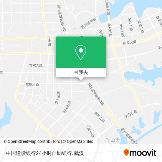 中国建设银行24小时自助银行地图