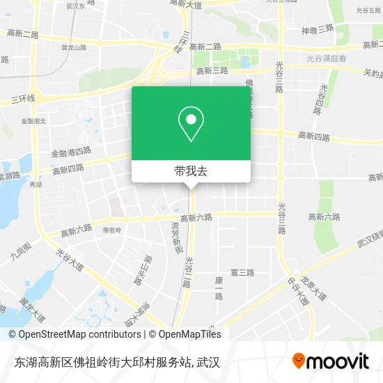 东湖高新区佛祖岭街大邱村服务站地图