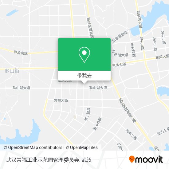 武汉常福工业示范园管理委员会地图