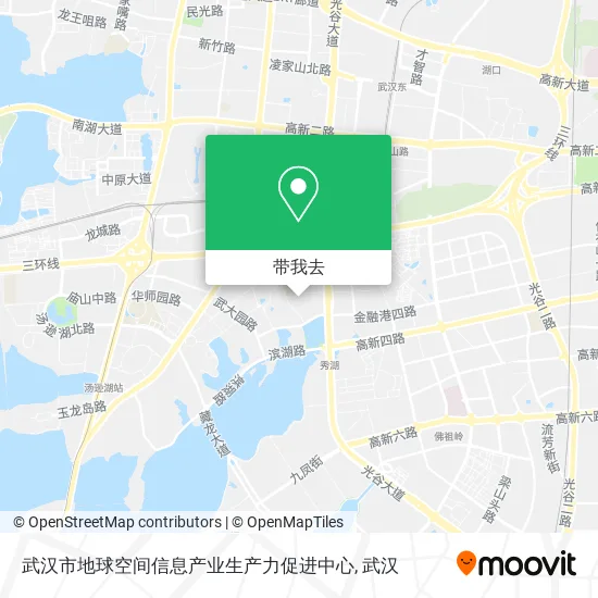 武汉市地球空间信息产业生产力促进中心地图