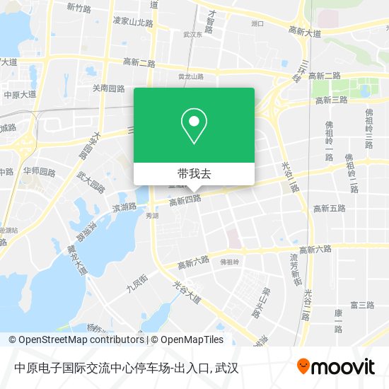 中原电子国际交流中心停车场-出入口地图