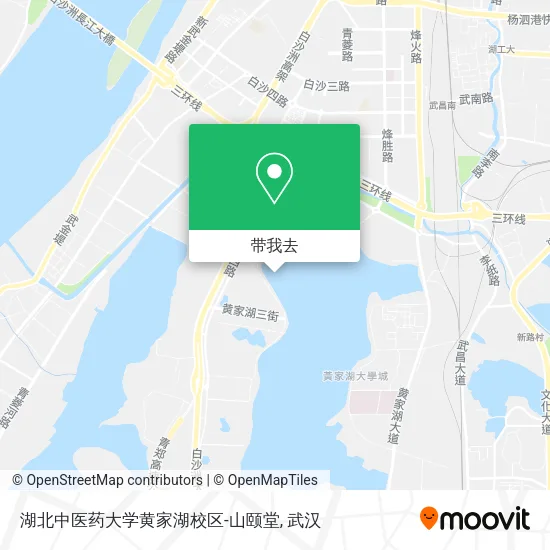 湖北中医药大学黄家湖校区-山颐堂地图