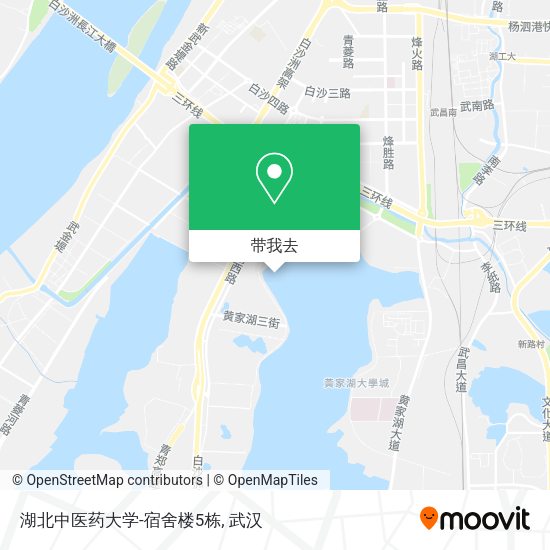 湖北中医药大学-宿舍楼5栋地图