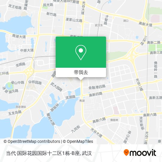当代·国际花园国际十二区1栋-B座地图