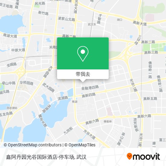 鑫阿丹园光谷国际酒店-停车场地图