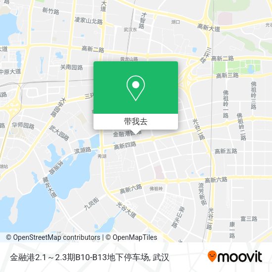 金融港2.1～2.3期B10-B13地下停车场地图