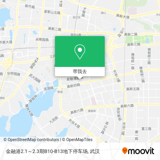 金融港2.1～2.3期B10-B13地下停车场地图