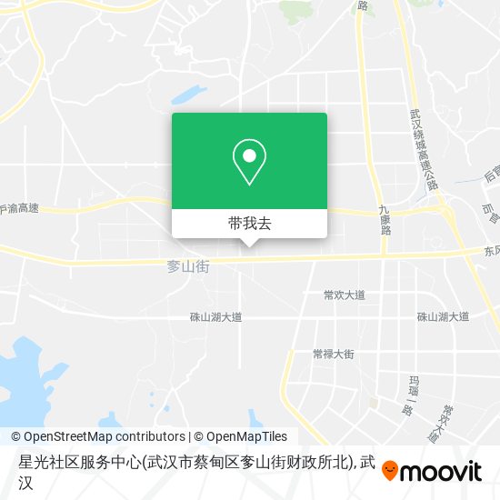 星光社区服务中心(武汉市蔡甸区奓山街财政所北)地图