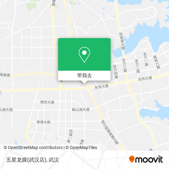 五星龙膜(武汉店)地图