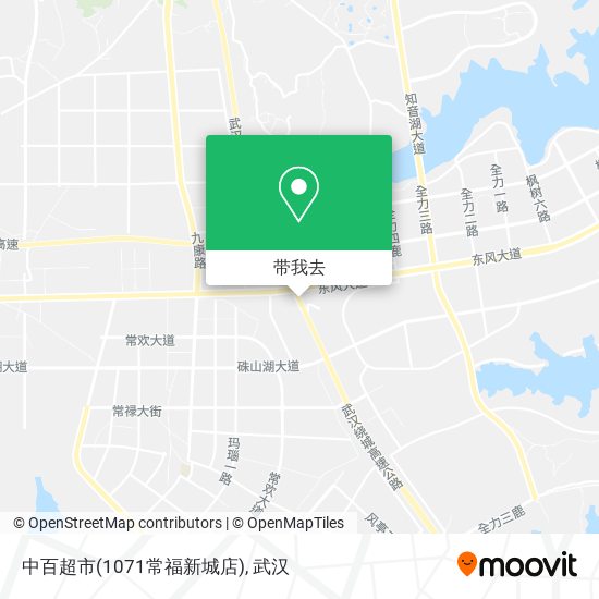 中百超市(1071常福新城店)地图