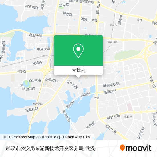 武汉市公安局东湖新技术开发区分局地图