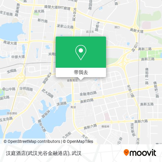 汉庭酒店(武汉光谷金融港店)地图
