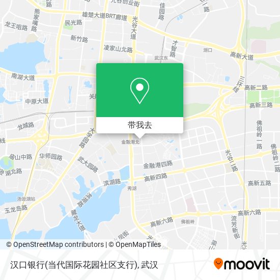 汉口银行(当代国际花园社区支行)地图
