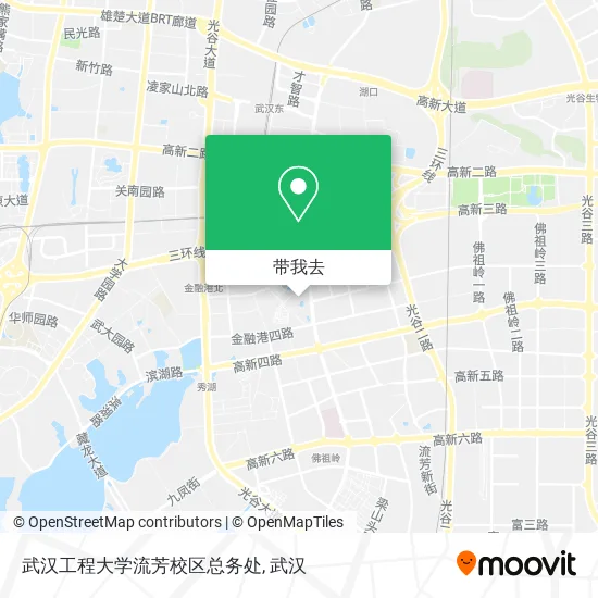 武汉工程大学流芳校区总务处地图