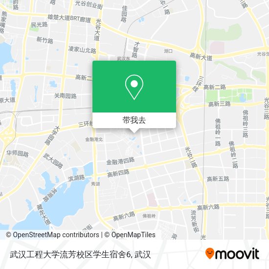 武汉工程大学流芳校区学生宿舍6地图