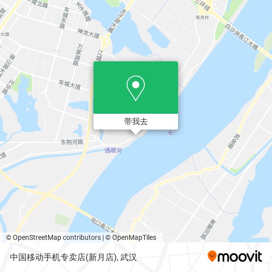 中国移动手机专卖店(新月店)地图