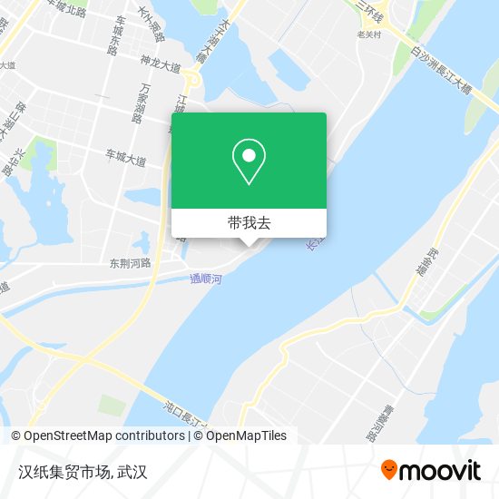汉纸集贸市场地图