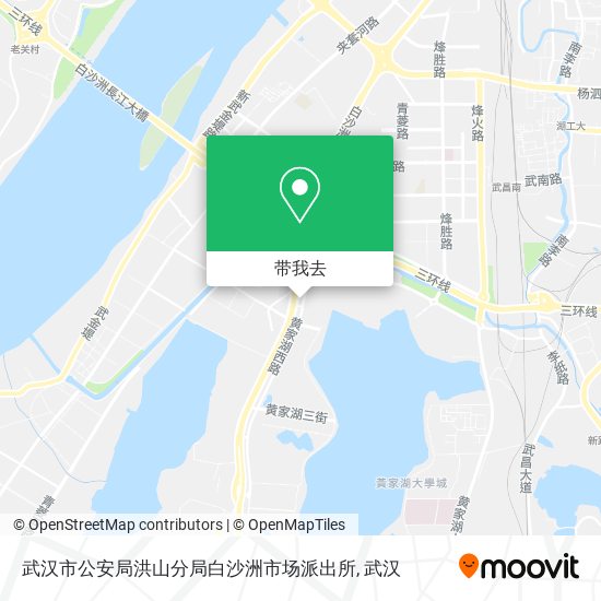 武汉市公安局洪山分局白沙洲市场派出所地图