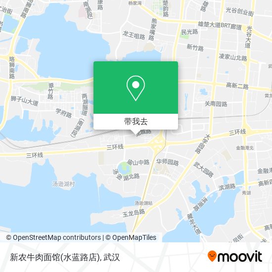 新农牛肉面馆(水蓝路店)地图
