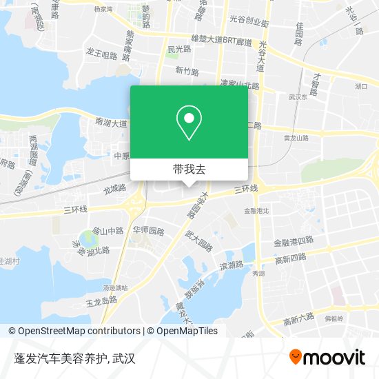 蓬发汽车美容养护地图