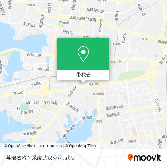 英瑞杰汽车系统武汉公司地图