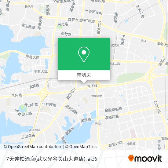 7天连锁酒店(武汉光谷关山大道店)地图