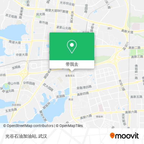 光谷石油加油站地图