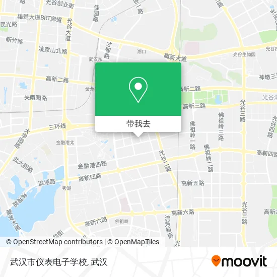 武汉市仪表电子学校地图